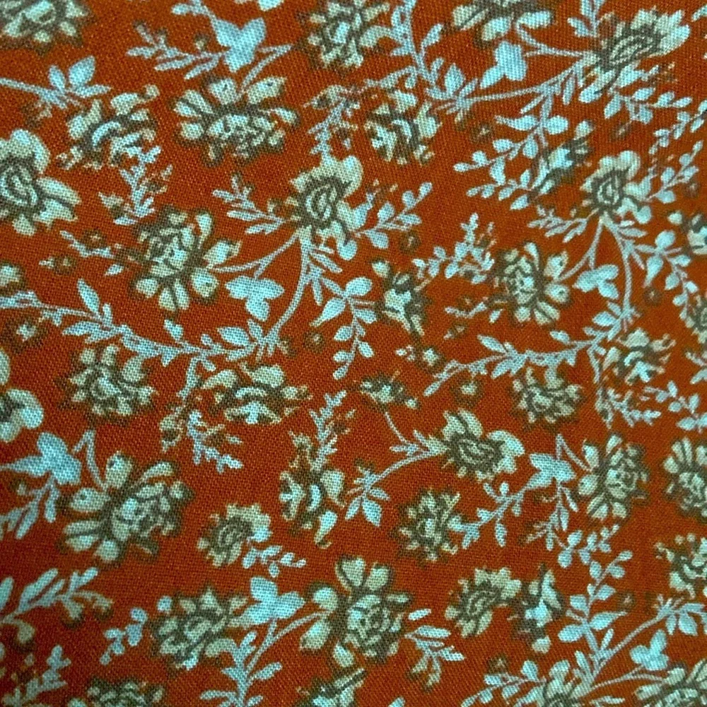 Sincerely Jules Women’s Orange Floral Smocked Midi Dress With Slits Size Small